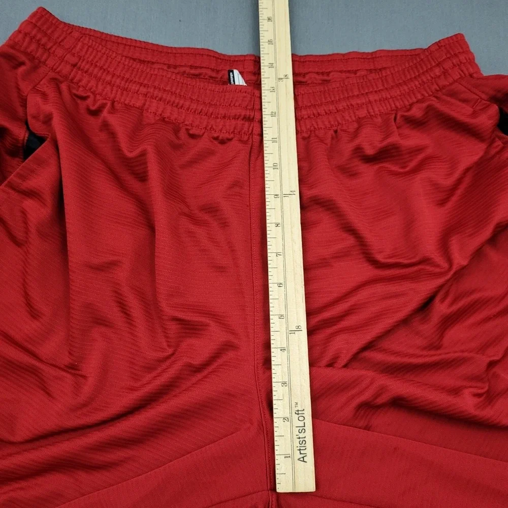 Nike Mens Basketball Shorts Red Black White Athletic Gym Training Large - Picture 4 of 10